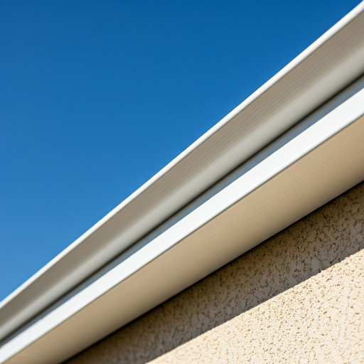 Clean white soffits and fascias on a house
