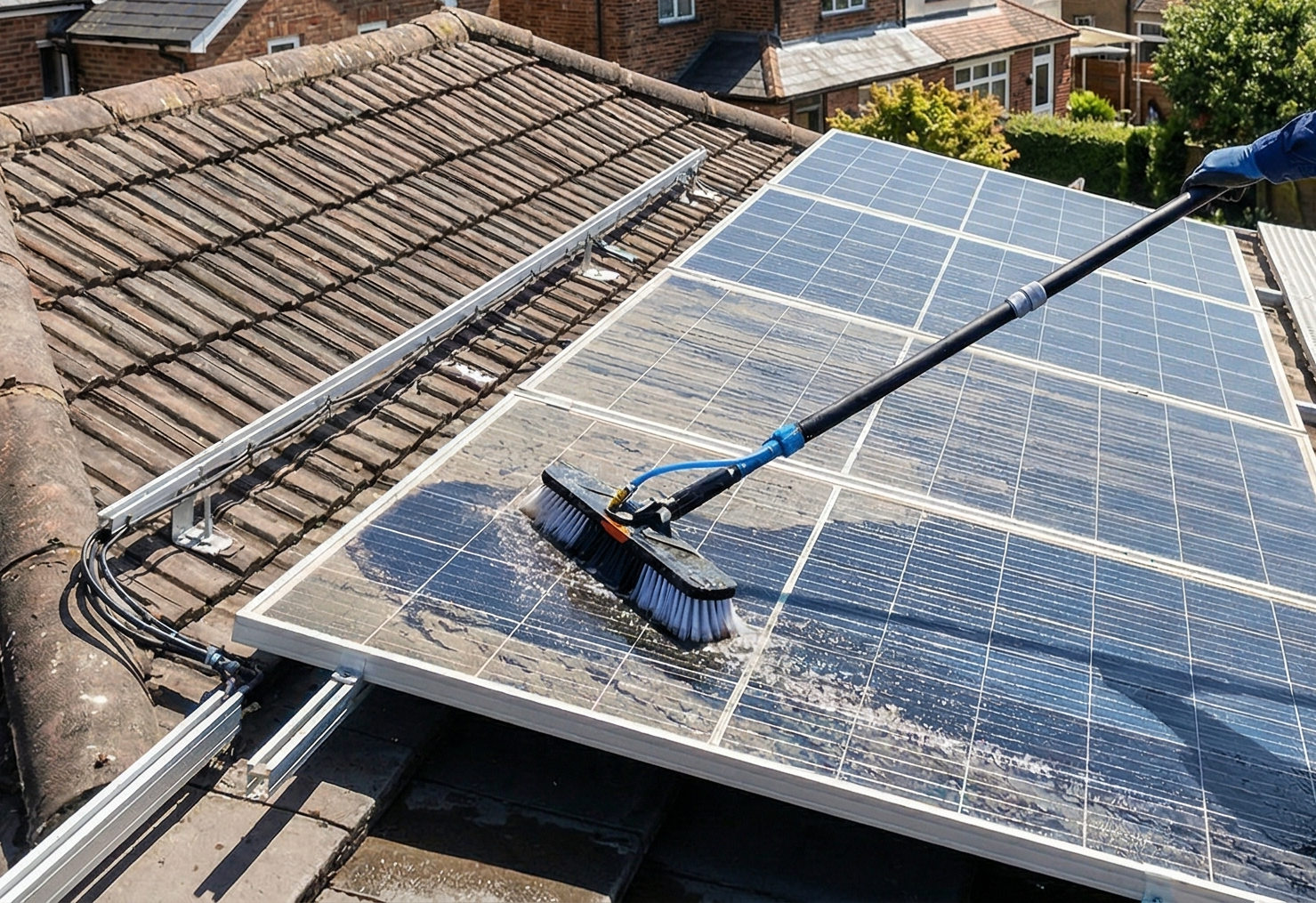 Solar panel cleaning service
